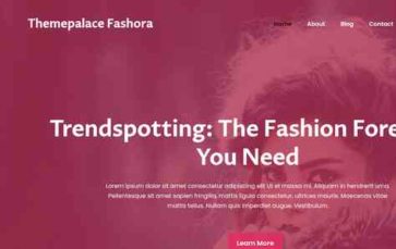 Themepalace Fashora (screenshot desktop)