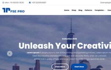 Themepalace FSE Pro (screenshot desktop)