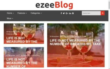 ezeeBlog (screenshot desktop)