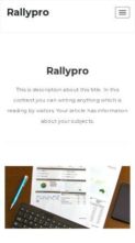 Screenshot Mobile Rallypro (screenshot mobile)