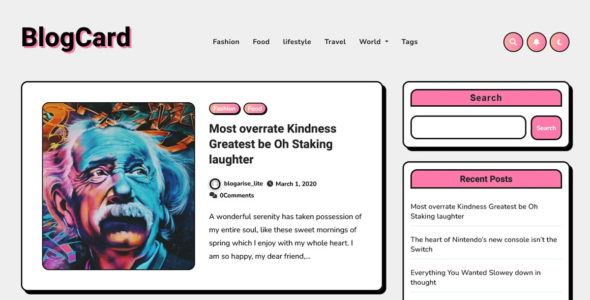 Blog Card (Themeansar)