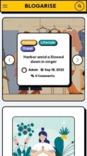 BlogArise Pro (screenshot mobile)