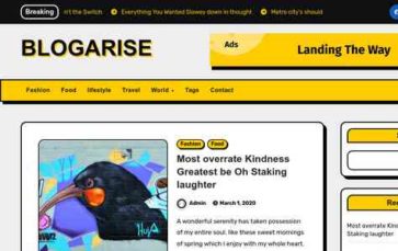 BlogArise (screenshot desktop)