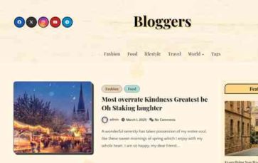 Bloggers (Themeansar) - (screenshot desktop)