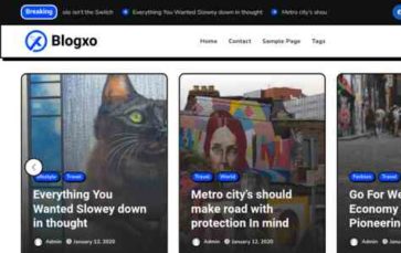 Blogxo (screenshot desktop)