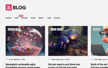 Blogza (screenshot desktop)