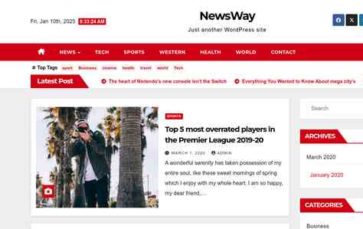 News Way (Themeansar) (screenshot desktop)