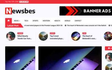 Newsbes (screenshot desktop)