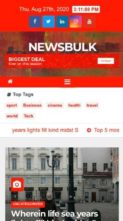 Newsbulk (screenshot mobile)