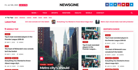 Newsgine (Themeansar)