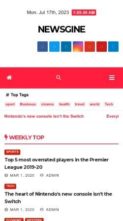 Newsgine (screenshot mobile)