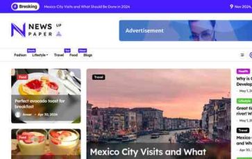 Newspaperup (screenshot desktop)