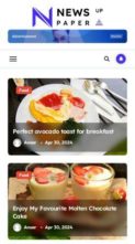 Newspaperup (screenshot mobile)