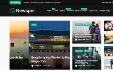 Newsper (screenshot desktop)
