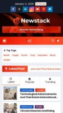 Newstack (screenshot mobile)