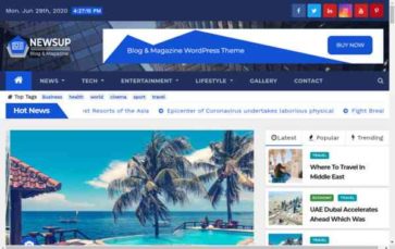 Newsup Pro (screenshot desktop)