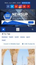 Newsup Pro (screenshot mobile)