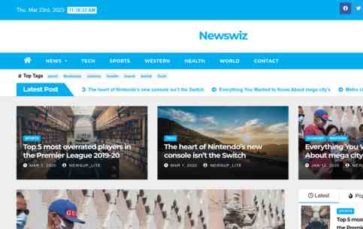 Newswiz (screenshot desktop)