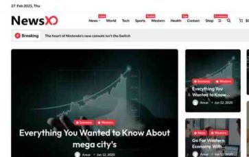 Newsxo Pro (screenshot desktop)