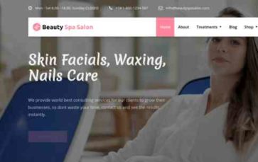 Screenshot Desktop Beauty Spa Salon (screenshot desktop)