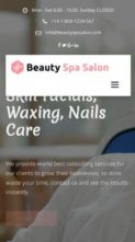 Screenshot Mobile Beauty Spa Salon (screenshot mobile)