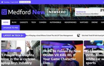 Medford News (screenshot desktop)