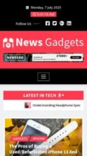 News Gadgets (screenshot mobile)