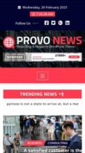 Provo News (screenshot mobile)