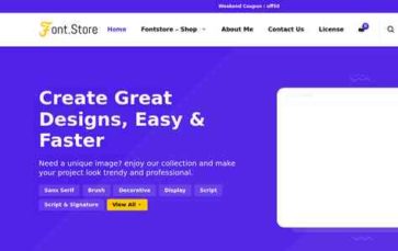 Font Store (screenshot desktop)