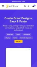 Font Store (screenshot mobile)