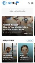 GP Blog Pro (screenshot mobile)