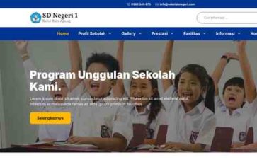 Screenshot Desktop Web Sekolah (screenshot desktop)