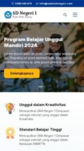 Screenshot Mobile Web Sekolah (screenshot mobile)