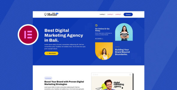 Elementor Hello Four (theme.co.id)