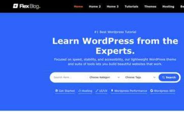 Screenshot Desktop FlexBlog (theme.co.id) - (screenshot desktop)