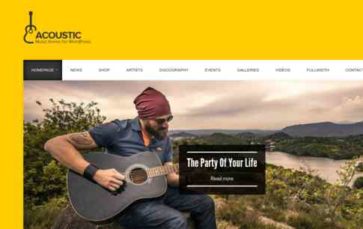 Acoustic (CSSIgniter) (screenshot desktop)