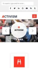 Activism (screenshot mobile)