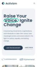 Activizm (screenshot mobile)