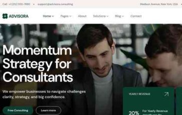 Advisora (SteelThemes) - (screenshot desktop)