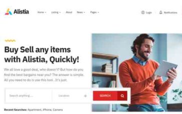 Alistia (screenshot desktop)