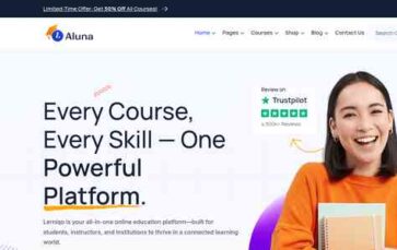 Aluna (screenshot desktop)