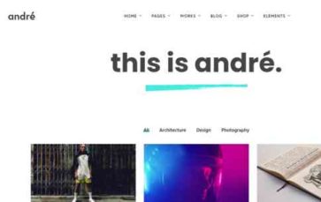 Andre (WolfThemes) - (screenshot desktop)