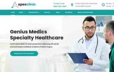 ApexClinic (screenshot desktop)