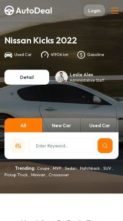 Screenshot Mobile AutoDeal (Corp Themes) (screenshot mobile)
