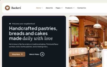 Backeri (screenshot desktop)