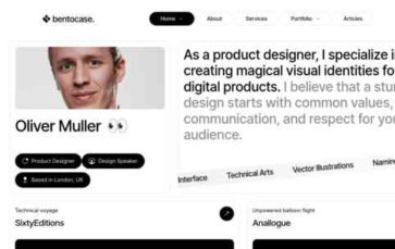 Bentocase (screenshot desktop)