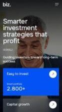 Biz (ThemeREX) - (screenshot mobile)