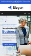 Bizgen (screenshot mobile)