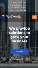 BiziPress (screenshot mobile)
