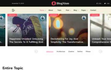 BlogXton (screenshot desktop)